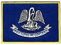 Louisiana State Flag Embroidered Patch Iron-On LA Emblem