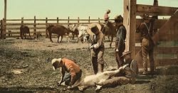 Branding Calves in Colorado, ca. 1903 - Exceptional Print of a Vintage Photochrom Image from the Library of Congress Collection