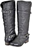 Yoki Danni Black Women Riding Boots