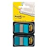 Post-it Index 2 Spender, t�rkis, 25,4 x 43,2 mm, 50 Haftstreifen/Spender
