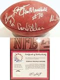 Purple People Eaters Autographed Wilson NFL Game Football Signed by Carl Eller, Jim Marshall, Alan Page, and Gary Larsen