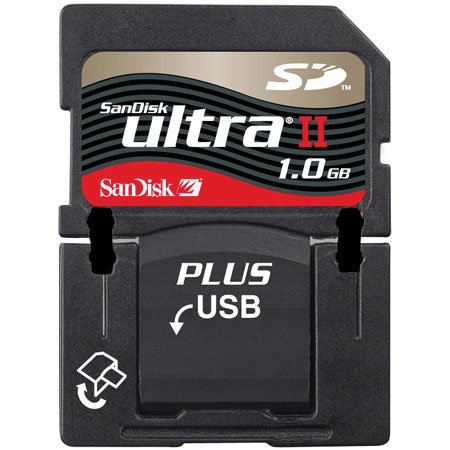 Sandisk SDSDPH-1024-901 1 GB Ultra II SD Plus USB (Retail Package)