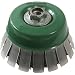Hitachi 729213 3-Inch Crimped Carbon Steel Wire Cup Brush with Guard, Multi-Arbor