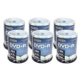 Aleratec 300119 Duplicator Grade 16x DVD+R Recordable Media, Silver, 600 Pack