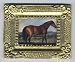 Dollhouse Miniature Framed Equestrian Print