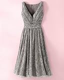 Metallic lace dress