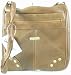 Multi Zip Sheep Nappa Leather Across body bag by Lorenz (Brown)