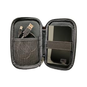 CaseCrown Double Memory Foam Thin Pouch Case (Nylon Material) For 500GB External USB Powered 2.5