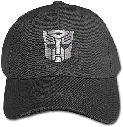 Big Boys' Rescue Bots Autobot Symbol Platinum Logo Baseball Snapback Cap Black