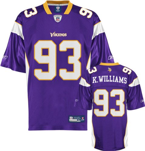 Kevin Williams Jersey: Reebok Purple Replica #93 Minnesota Vikings Jersey
