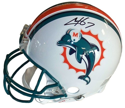 Chad Henne #7 Autographed/Hand Signed Miami Dolphins Quaterback Authentic Pro Football Helmet