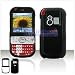 SOLID BLACK SNAP-ON COVER HARD CASE PHONE PROTECTOR for PALM CENTRO 690