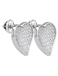 0.26CT-DIA HEART EARRINGS