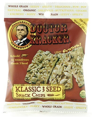 Dr. Kracker Snack Bag, Klassic 3 Seed, 1-Ounce Pouches (Pack of 24) by Organic Sesame Oils