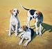 Gary Stinton - Cotswold Foxhounds [Ed 9] Size 23x24 - Gary Stinton Art Print Poster 24 x 23