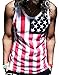Our Precious Mens American Flag Print Wave Tank Top Vest Tee Shirt