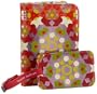 Tepper Jackson Calypso Passport Wallet and Luggage Tag Set,Pink,one size