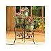 COUNTRY APPLE PLANT STAND SHELF HOLDS THREE FLOWER POTS