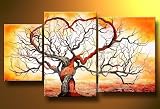 Origin of Life - Modern Abstract Oil Painting on Canvas Stretched-Framed - Ready to hang