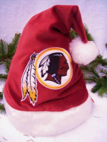 WASHINGTON REDSKINS BABY INFANT STADIUM SANTA HAT 0-6 MONTHS