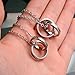 Fate Love His & Hers Simple Design Matching Promise Rings Pendant Love Necklace Set for Lover