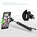 [One-piece Solution] Selfie Stick, Amzdeal® Ultra Compact Foldable U-shape Self-portrait Extendable Monopod with Built-in Bluetooth and 270 Degree Adjustable Phone Holder for iPhone, Android