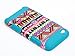 Pandamimi ULAK 3-Piece Hybrid High Impact Case Tribal pattern Blue Silicone For Apple iPod Touch Generation 4 with Free Stylus