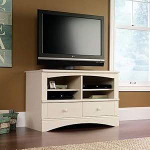 Amazon.com - Harbor View Antique Cream TV Stand Antique Cream