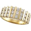14K Yellow Gold Diamond Ring/Band - 1.16 Ct.