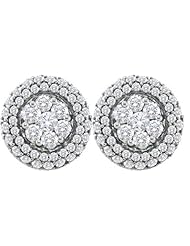 1.50CTW DIAMOND FLOWER EARRING