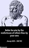 Clear Acrylic Coasters Set of 4-Quotations-Aesop-Philosophy