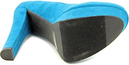 Famous Name Brand Dee Women US 9 Blue Platform Heel