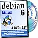 Debian 6, 4-disks DVD Installation and Reference Set, Ed. 2012