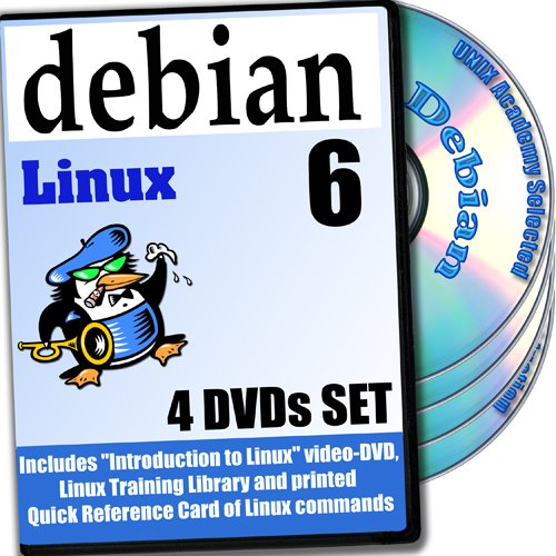 Debian 6, 4-disks DVD Installation and Reference Set, Ed. 2012