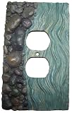 River Rock Electrical Lodge Decor Spa Outlet Duplex Plate Cover