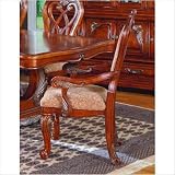 849 Series Upholstered Back Arm Chair in Warm Antique Cherry [Set of 2] Review