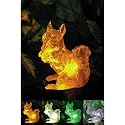 Squirrel solar light color changing LED rotation outdoor garden decor