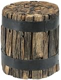 Recycled Accent Table, 18"H, DARK BROWN