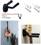 Guitar Hanger Holder Rack Wall Mount Display-Fits ALL size Guitars, Saving Alternative to Display Case