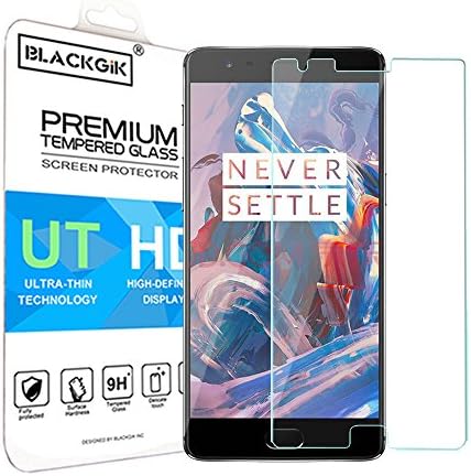 BLACKGiK Tempered Glass Screen Protector For OnePlus 3, 0.26mm 2.5D 9H Hardness Anti-Scratch Bubble-free OnePlus Three Screen Protector Tempered Glass