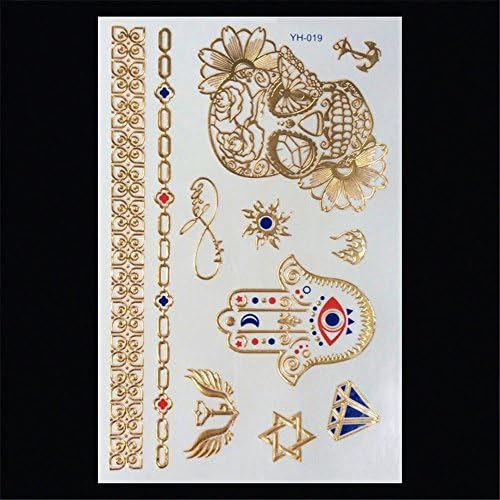 3d Metallic Tattoo 3d Tattoos Temporary 3d Tattoos Gold 3d Tattoos