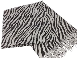 Animal Print Zebra fashion scarf + Free Gift