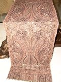 New Beaded Indian Pashmina Jamavar Shawl Throw Wrap
