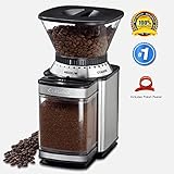 Paksh / Cuisinart DBM-8 Supreme Automatic Burr Mill Conical Coffee Grinder • Grinds Coffee Beans, Spices, Nuts and Grains • Durable Brushed Stainless Steel