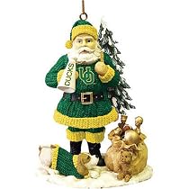 Oregon Ducks NCAA "Santa's Cheer" Tree Ornament