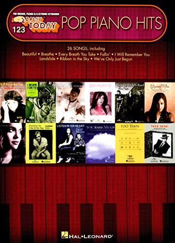 Pop Piano Hits Songbook: E-Z Play Today Volume 123