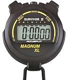 ACCUSPLIT Survivor III S3MAGXLBK Stopwatch with Clock and Extra-Large Display