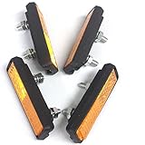 Contrast Lightweight Bike Pedal Reflectors - (2 PAIRS)