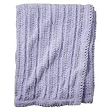 Tiddliwinks Batik Butterfly Chenille Blanket - Purple