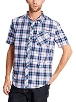 Seventy Seven Camisa Hombre Emb Text Logo (Azul Marino)